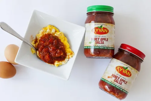 Vista 4 de KYVAN Salsa de manzana con miel caliente y suave - Paquete de 2