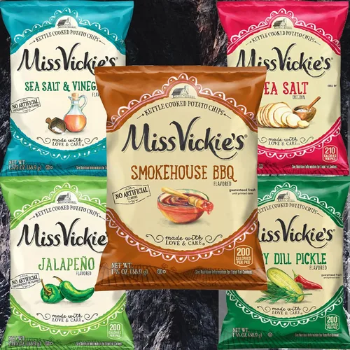 Vista 6 de Miss Vickie's Kettle Cooked Potato Chips Variety Pack, 1.375 oz (Pack of 15) Bundled by Shoppyway