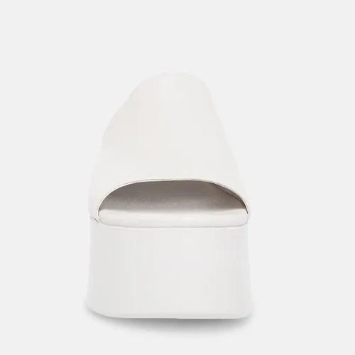 Vista 5 de Minshluu Sandalias de plataforma para mujer, con plataforma lateral, puntera abierta, sandalias de cuñas ligeras