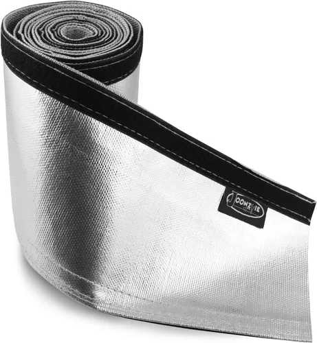 Vista 6 de Funda de protección térmica aluminizada plateada de 1-1/2 pulgadas de diámetro interior x 10 pies para una manguera de protección térmica definitiva