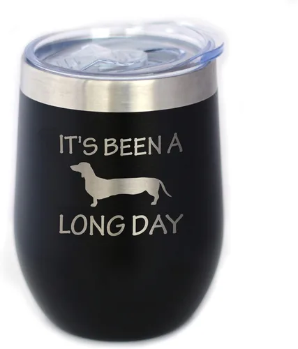 Vista 9 de Custom Been a Long Day - Vaso de vino personalizado con tapa deslizante - Taza aislada de acero inoxidable sin tallo, bonita taza divertida