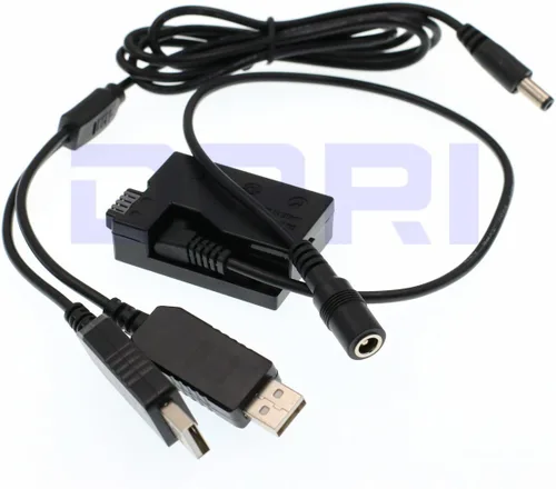 Vista 3 de ACK-E8 Dual USB Power Adpater para EOS Rebel T2i T3i T4i T5i Canon EOS 550D 600D 650D 700D Kiss X4 X5 X6