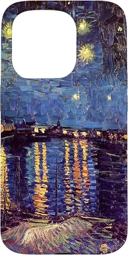 Vista 21 de Starry Night Over The Rhone, Vincent Van Gogh. Funda para iPhone 17