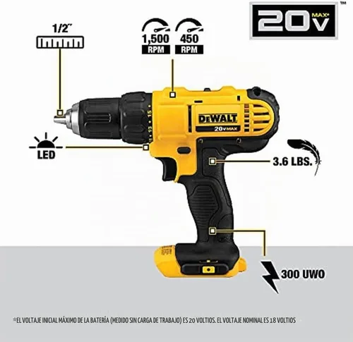Vista 3 de DEWALT Multiherramienta oscilante Max XR de 20 V, velocidad variable, solo herramienta (DCS356B) y kit combinado de taladro inalámbrico DEWALT 20V
