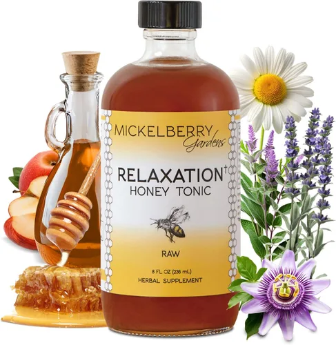 Vista 10 de Mickelberry Gardens Spray de miel relajante – Alivio natural de la tensión y apoyo para dormir con manzanilla, lavanda y hierbas orgánicas – 2 onzas