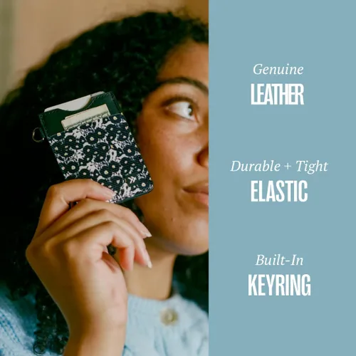Vista 3 de Thread Wallets - Cartera delgada de diseño minimalista con tarjetero vertical.