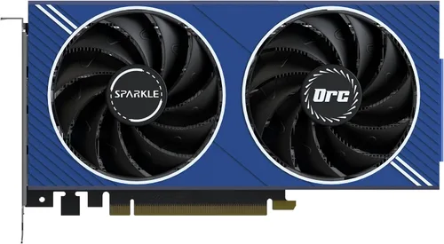 Vista 2 de Sparkle Intel Arc A580 ORC OC Edition, 8 GB GDDR6, ThermalSync, Torn Cooling, ventilador axial, placa trasera de metal, SA580C-8GOC