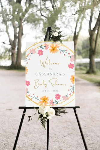 Vista 21 de Letrero de bienvenida de safari para baby shower, plantilla de cartel de baby shower, baby shower de género neutro, letrero editable de baby shower