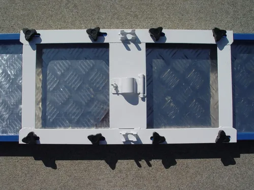 Vista 4 de 9' perro Agility Teeter (sierra transparente), aluminio con superficie de goma