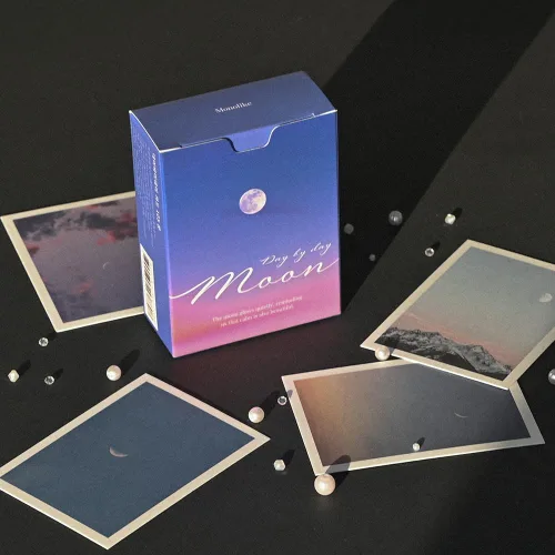 Vista 8 de Monolike Tarjeta Día a Día, 105 Luna - Mezcla de 48 mini tarjetas individuales, 24 sobres Paquete