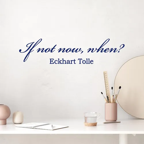 Vista 2 de Calcomanía de vinilo para pared, letras con texto en inglés "Peace If Not Now When Success 2021ig (22.5" X 5.5")