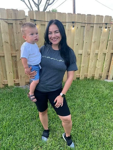 Vista 3 de ASTANFY Camiseta de manga corta para mujer con estampado de letras para mamá