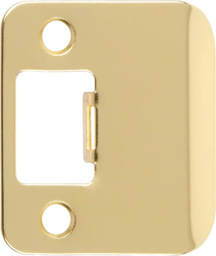 Vista 9 de Placa de impacto de esquina redonda con reborde extendido, 2-1/4" x 1-1/2", (2" de longitud total), latón antiguo de Stone Harbor Hardware