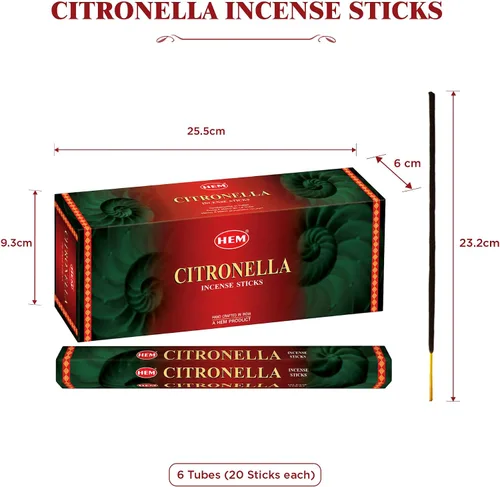 Vista 5 de Hem Varitas de incienso de citronela, 120