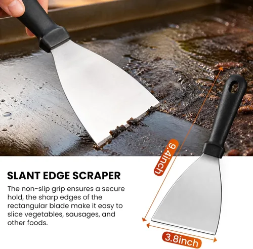 Vista 5 de Kit de accesorios para plancha, juego de 144 piezas de herramientas para plancha y parrilla para Blackstone y Camp Chef, juego profesional