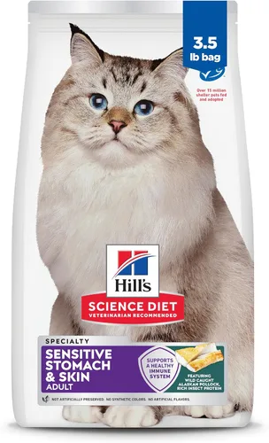 Vista 16 de Comida seca para gatos con piel y estómago sensible, de Hill's Science Diet