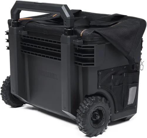 Vista 10 de ToughBuilt - Bolsa de herramientas de boca grande con ruedas, XXL, base impermeable, resistente, duradera y ruda (TB-CT-61-22)