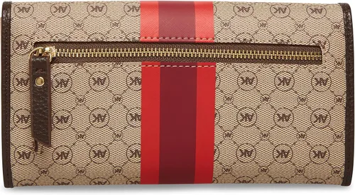Vista 2 de Anne Klein Cartera Continental con Logo Varsity