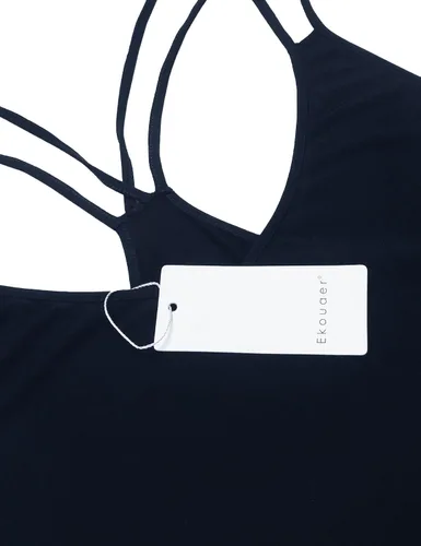 Vista 5 de Ekouaer - Camisón sin mangas para mujer con cuello en V
