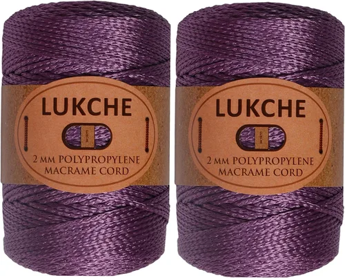 Vista 19 de Cordón de macramé de poliéster de 0.059-0.079 in, 3 madejas (3 x 153 yardas), cuerda de macramé 100% polipropileno de alta calidad, bolsa