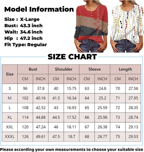 Vista 5 de Camisetas de entrenamiento para mujer, de manga larga, con botones, cuello en V, estampadas, casuales, holgadas