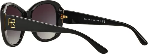 Vista 5 de Ralph by Ralph Lauren Gafas de sol rectangulares Rl8144 para mujer, Negro, gris (blackGrey Gradient)