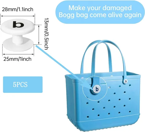 Vista 2 de 5 botones de repuesto para bolsa de playa, accesorios de bolsa Boggg, remaches de repuesto para bolsa de playa, accesorios de goma