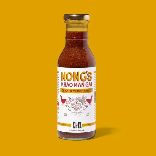 Vista 6 de Nong's Khao Man Gai Sauce - Original - Salsa de jengibre y ajo, pollo y arroz, Portland Oregon - 12 onzas (paquete de 2)