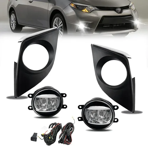 Vista 20 de Luces antiniebla LED y DRL para compatibles con Dodge Dakota 1997 1998 1999 2000/Dodge Durango 1998-2000, un par de luces antiniebla delanteras