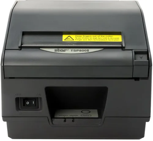 Vista 2 de Star Micronics Ultra alta velocidad TSP847IIL Ethernet (LAN) impresora térmica de recibos con barra de corte automático/desgarro - gris