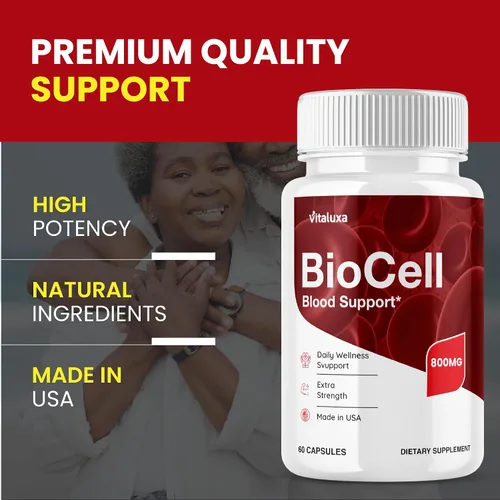 Vista 2 de Bio Cell Suplemento de apoyo a la salud sanguínea Bio Cell Cápsulas BioCell Vitamina Formulación Avanzada Píldoras de Circulación Natural