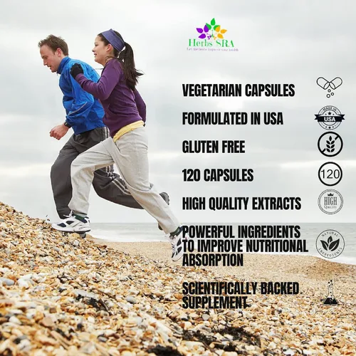 Vista 6 de Mezcla probiótica de fuerza máxima: contiene 25 mil millones de UFC, apoya un sistema digestivo fuerte y resistente. 120 cápsulas vegetarianas.