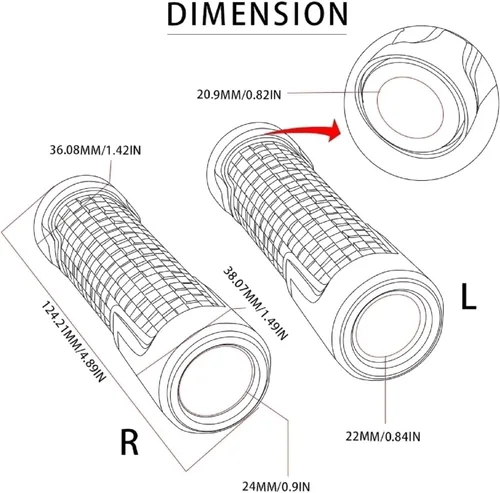 Vista 3 de Contrapeso para Suzuki DL1000 DL 1000 VSTROM V Strom 2002-2016 2015 2014 2013 2012 Manillar de la motocicleta Agarraderas Manillar Tapas Extremo