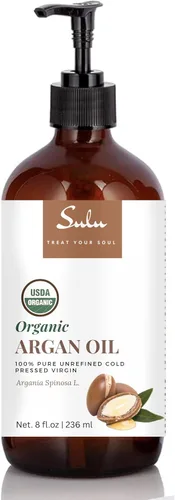 Vista 6 de Aceite de Argán marroquí Virgen Orgánico 100% Pure Cold Pressed Unrefined, 2 onza, 100