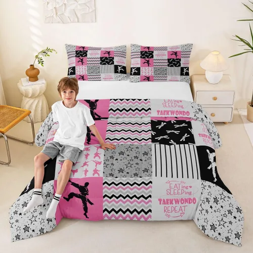 Vista 59 de Erosebridal Softball Comforter Set Patchwork Buffalo Plaid Twin Bedding Sets for Girls Kids Teens Child Galaxy Stars Ball Game Baseball Comforter