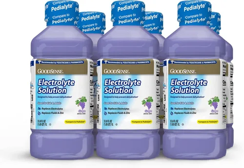Vista 8 de GoodSense Solución mixta de electrolitos de frutas, reemplaza electrolitos, líquidos y zinc, niños y adultos, 33.8 onzas líquidas (paquete de 6)