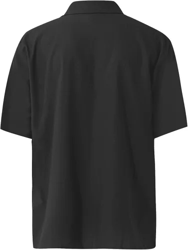 Vista 3 de FlekmanArt Blusa de manga corta hawaiana para hombre, transpirable, con solapa, con estampado de pollover