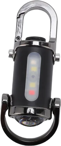Vista 6 de Walfront Linterna recargable del llavero, aluminio mini LED antorcha 1200LM para acampar senderismo iluminación de emergencia