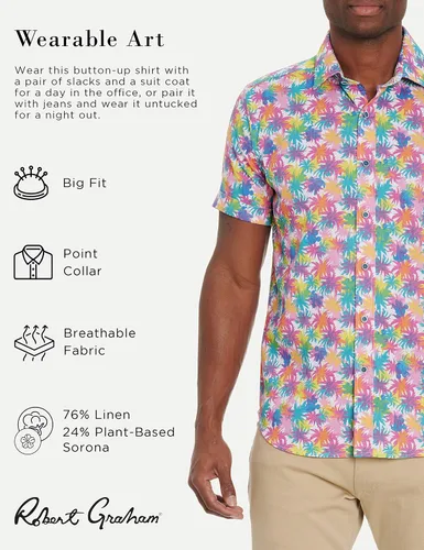 Vista 2 de Robert Graham Palm Cove para hombre SS