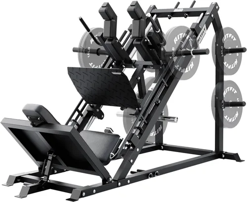 Vista 9 de RitFit Gazelle Pro - Máquina de prensa de piernas y sentadillas 3 en 1, máquina de prensa de piernas de acero de alta resistencia, capacidad de 2000