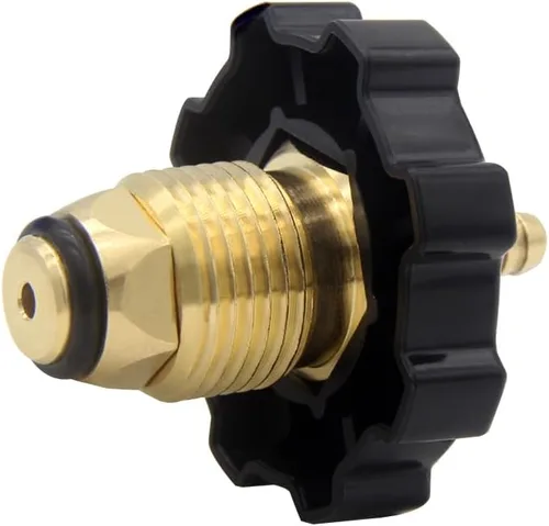 Vista 4 de Adaptador de montaje de gas propano POL de nariz suave Hooshing con lengüeta de manguera de 1/4