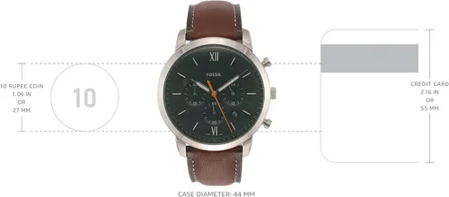 Vista 3 de Fossil Neutra Reloj cronógrafo de cuarzo de acero inoxidable para hombre