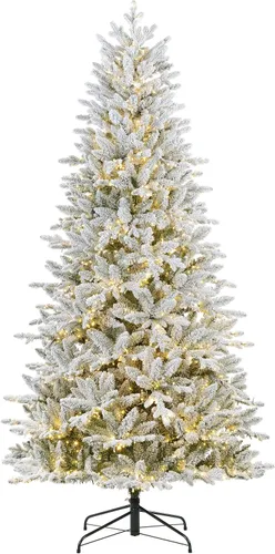 Vista 10 de Haute Decor Árbol de Navidad de abeto Queensbury de 7.5 pies de alto No flocado