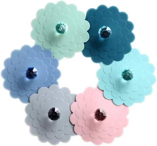 Vista 8 de Tapa de silicona extra grande para taza, té, café, tapas universales para tazas, cubierta para bebidas al aire libre 1 surtido de colores brillantes