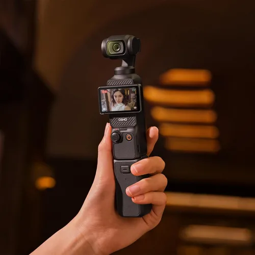 Vista 6 de Osmo Pocket 3 - Mango de batería original con batería incorporada de 950 mAh, puerto USB-C para dispositivo de audio externo y conexión de trípode