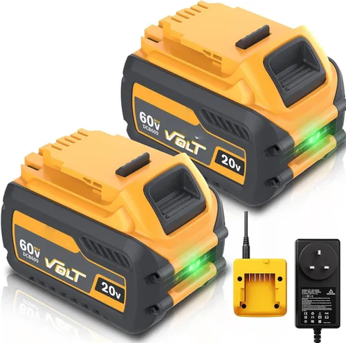 Vista 6 de Reemplazo avanzado de 9.0Ah para batería Dewalt 60v y 20V MAX, DCB609 DCB606 DCB612 DCB200 DCB201 DCB203 DCB204 DCB206 DCB207 DCB209 180Wh batería 1