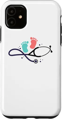 Vista 5 de iPhone 15 Enfermera pediátrica - Disfraz de Doctor White Coat para enfermeras bebé caso