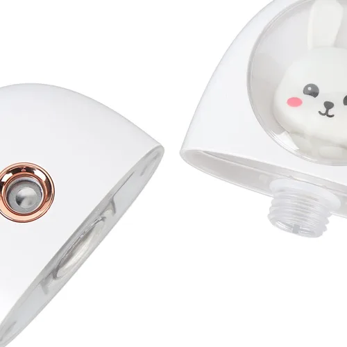 Vista 7 de Mister facial, 1.5 fl oz (1.2 fl oz) lindo animal facial rociador de niebla facial recargable por USB, mini humidificador facial portátil
