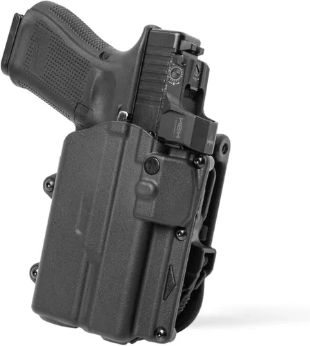 Vista 19 de Alien Gear Rapid Force - Funda OWB de nivel 2 – Deslizador de cinturón de bloqueo – Mano derecha – Compatible con modelos Sig Sauer y Glock – Sin