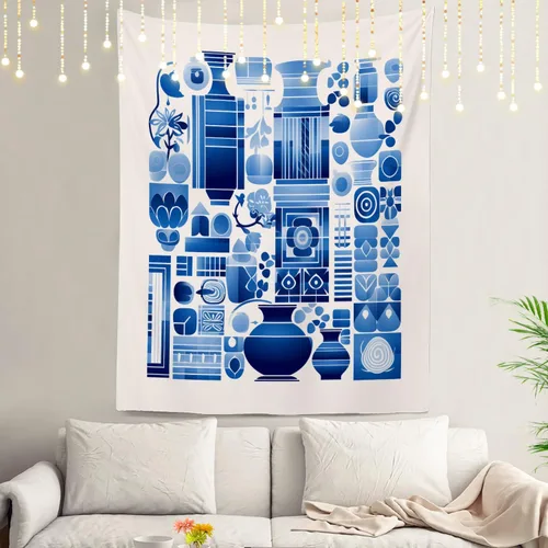 Vista 18 de Shrahala Brown Golden Tapestry, Lion Wall Hanging Hd Print Polyester Backdrop For Dorm Room Bedroom 30 X 40 In